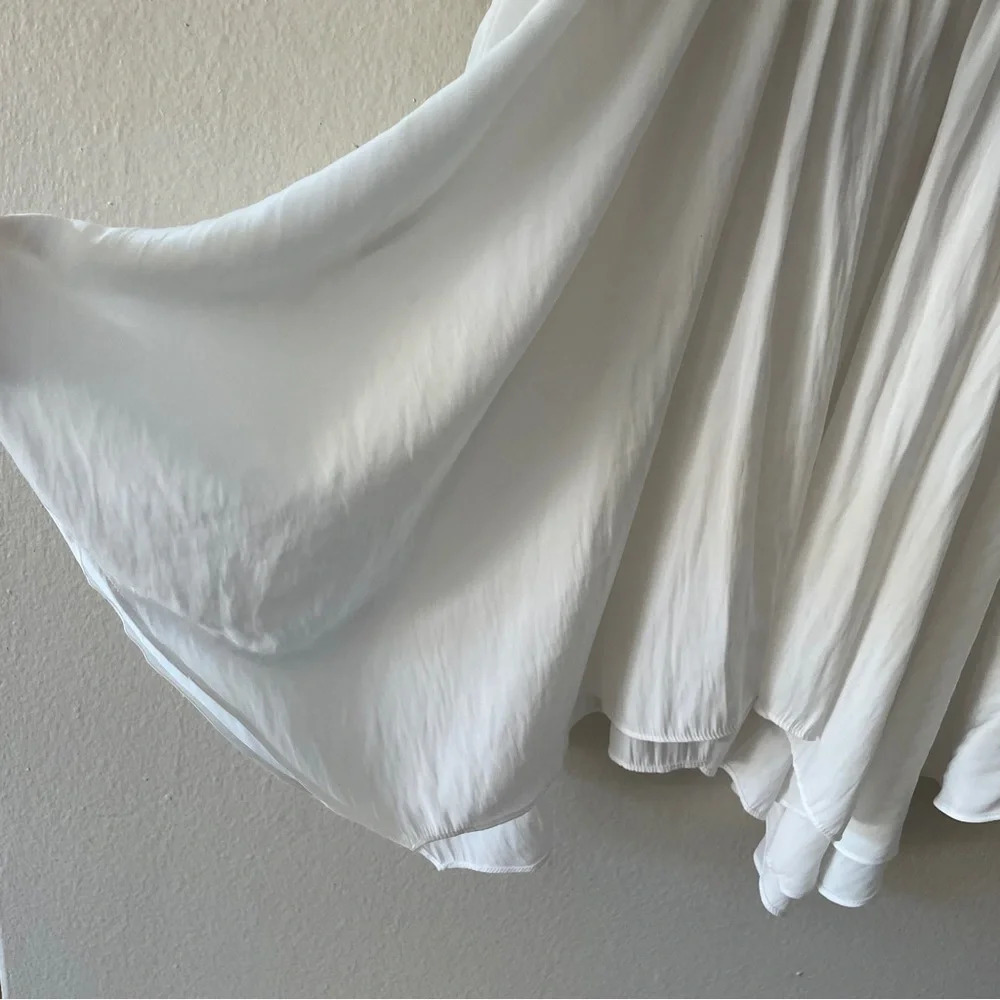 Ramy Brook Jessica Off The Shoulder White Mini Dress Size small - Picture 5 of 8